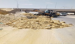 هيئة النظافة تُطلق حملة لرفع تراكمات الهدم والبناء بمحوري سميرة موسى ومحمد علي