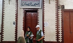مياه الشرب تقيم إستطلاعات رأي ولقاءات داخل مسجد الصبان
