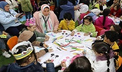 إبداعات فنية وثقافية في ورش قصور الثقافة لأطفال معرض الكتاب