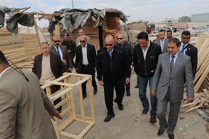 محافظ القاهرة يتفقد أعمال التطوير الجارية بشق الثعبان