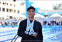 مركز شباب الجزيرة: حصول اللاعب احمد عماد على عدة ميداليات ببطولة القاهرة للسباحة
