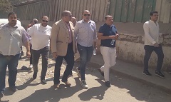 جولة ميدانية لرئيس الحي بشارع ترعة الغزالى