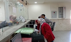 جولة تفقدية لرئيس الحي بالمركز التكنولوجي لخدمة المواطنين 