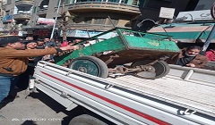 التصدي لكافة صور الاشغالات بالحي 