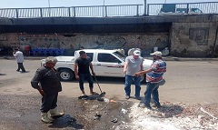 حل مشكلة الصرف الصحي عند كوبرى الملك خالد