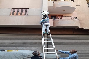 رفع كفاءة الإنارة بشوارع الزيتون