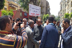 جولة مرورية للسيد رئيس الحي للجان الإنتخابية