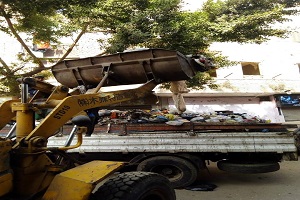 نظافة ورفع المخلفات بالحى