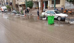 رفع الآثار المترتبة عن سقوط الأمطار