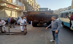 رفع الإشغالات من شوارع الحي