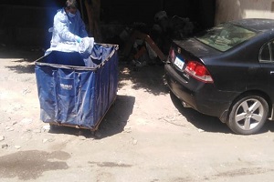 أعمال نظافة وتجريد ورفع اشغالات من بعض شوارع حي مصر الجديدة