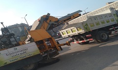 متابعة الحي لجهود شركة انفرومستر للنظافة 