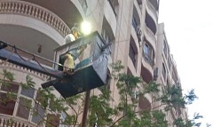 إصلاح كابلات وفازات بكشك الانارة بشارع الفريق على عامر