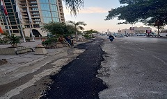 رفع كفاءة الطرق وإعادة الشىء لأصلة بشارع المطبعة الأهلية