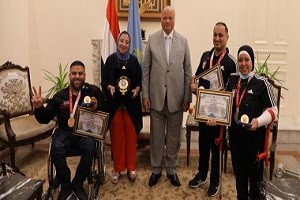 محافظ القاهرة يكرم أبطال مصر الفائزين بميداليات في أولمبياد طوكيو