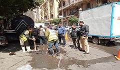 إصلاح ماسورة مياه بالحي