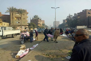 حملة مكبرة لرفع الاشغالات بشارع مؤسسة الزكاة و محمد نجيب