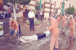 شفط مياه الأمطار بنطاق الحي