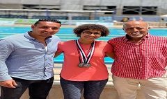 مركز التنمية الشابية: حصول ماريتا مجدي على المركز الثالث ببطولة كأس مصر للزعانف