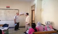 جولة تفقدية لمدرسة احمد عرابي الإعدادية بنات