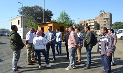 متابعة سير العمل بمجمع الجراچات 