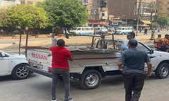 حملة لرفع الإشغالات بنطاق الحي