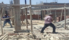 استمرار التصدي لحالات البناء المخالف بنطاق الحي