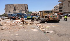 رفع الاشغالات والباعة الجائلين بميدان الحلمية