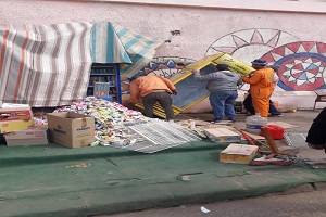 حملة مكبرة لرفع الإشغالات بقيادة السيد رئيس الحي