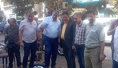 متابعة إصلاح  وصلة مياه بنطاق الحى
