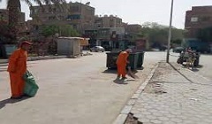 رفع كفاءة مستوى النظافة بشوارع الحي