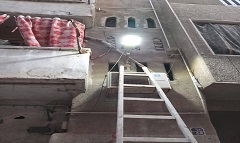 رفع كفاءة مستوى الإنارة ببعض شوارع الحي