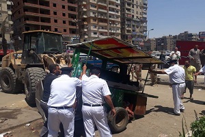 أجهزة المحافظة تواصل حملات اعادة الانضباط واسترداد املاك الدولة بمدينة نصر