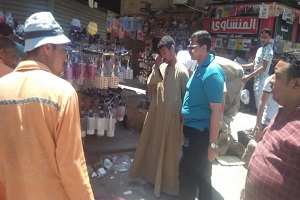 حملة مكبرة بقيادة رئيس الحي لتيسير الحركة المرورية