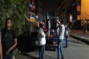 حملات مكثفه بالحي لإزالة الإشغالات 