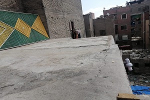 إزالة برج حمام بشارع الشيخ القوسني