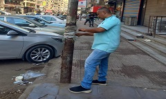 رفع كفاءة مستوى الانارة ببعض المناطق بالحي