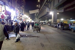 حملة نظافة ليلية بشارع 26 يوليو