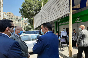 جولة تفقدية لمحافظ القاهرة  بمكتب بريد العباسية