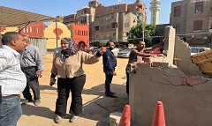 إزالة غرفة مخالفة بشارع بولاق الجديد 