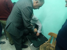 رئيس حي شبرا يتابع سير الاستفتاء على التعديلات الدستورية 