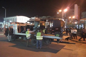 حملة أمنية لضبط الـ"تكاتك" غير المرخصة بحي حلوان