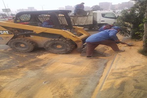 نظافة مزلقان الدويقة وأسفل السور الجديد