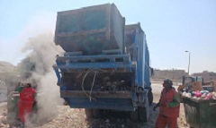 حملة لرفع كفاءة منظومة النظافة بشوارع الحي 