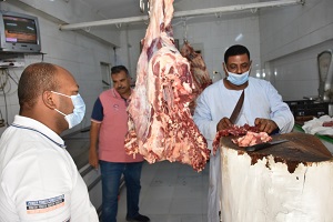 حملات على منافذ بيع اللحوم بالحي