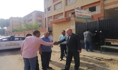 مرور رئيس الحي على مدارس الثانوية العامة