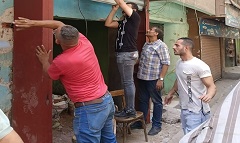 إيقاف اعمال تحويل شقة سكنية لمحل تجاري 