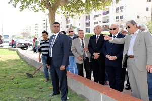 جولة تفقدية لمحافظ القاهرة لأعمال التطوير بمحيط إستاد القاهرة