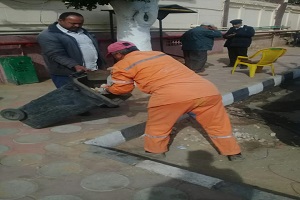 رفع كفاءة النظافة بالحي