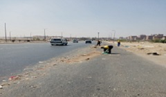 جولة ميدانية لرئيس الحي لمتابعة الحالة العامة للنظافة